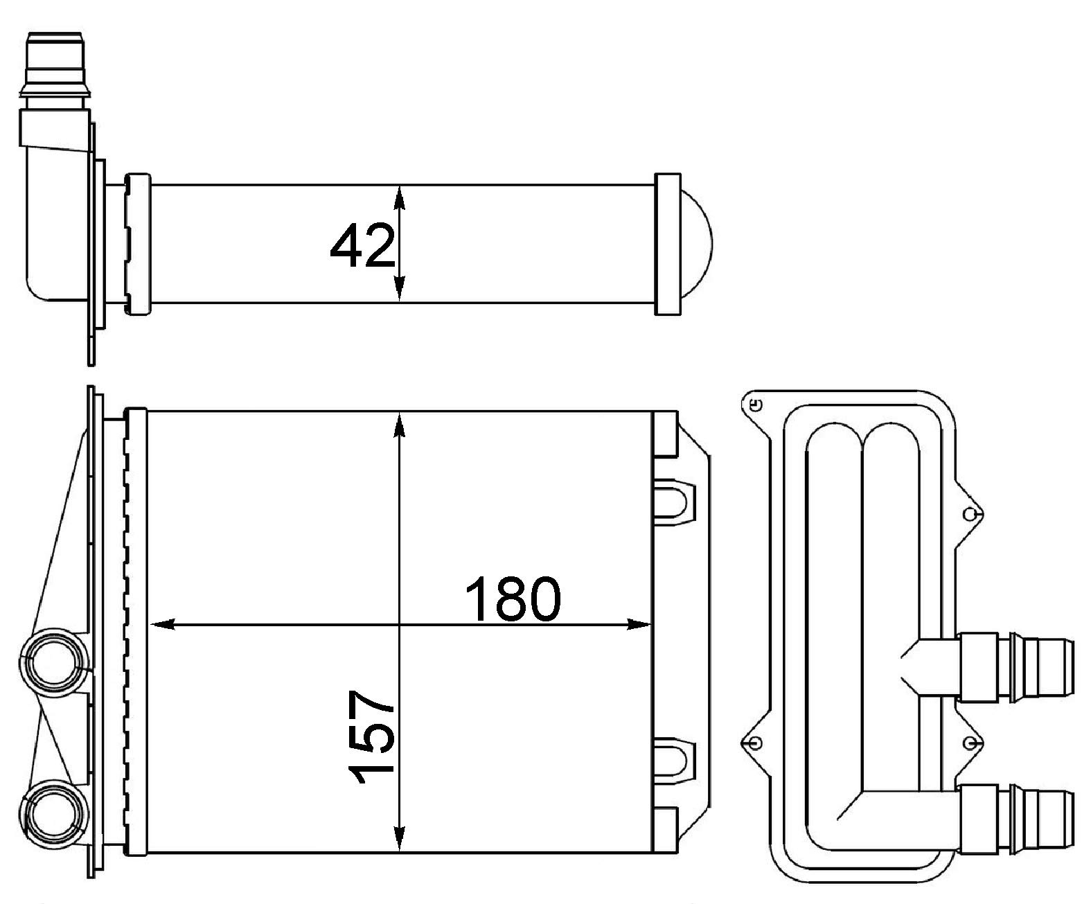 MAHLE AH 246 000S Innenraum-Wärmetauscher BEHR von MAHLE