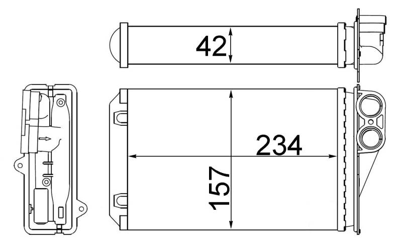 MAHLE AH 248 000S Innenraum-Wärmetauscher BEHR von MAHLE