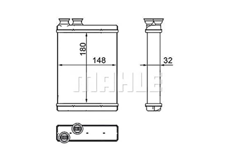 MAHLE AH 266 000S Innenraum-Wärmetauscher BEHR von MAHLE