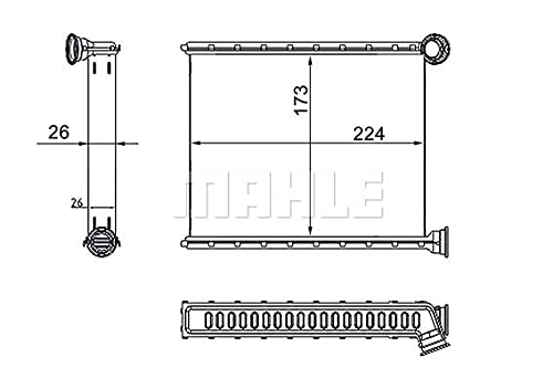 MAHLE AH 269 000S Innenraum-Wärmetauscher BEHR von MAHLE