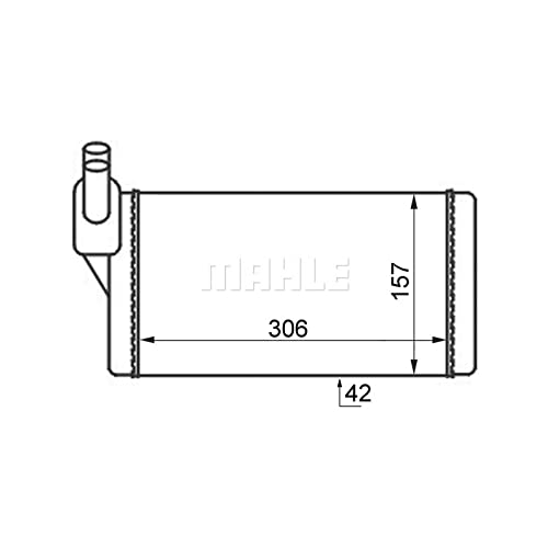 MAHLE AH 47 000S Wärmetauscher Innenraumheizung vorne u.a. passend für VW TRANSPORTER T4 Bus von MAHLE