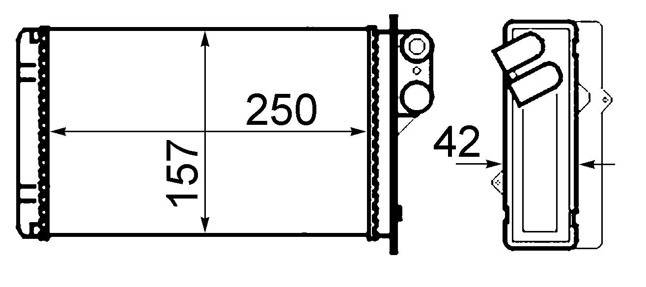 MAHLE AH 67 000S Innenraum-Wärmetauscher BEHR von MAHLE