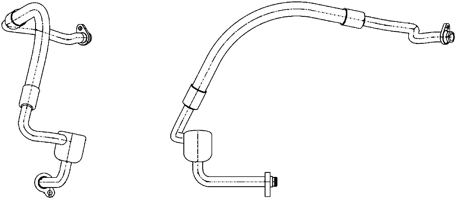 MAHLE AP 124 000P Niederdruckleitung Klimaanlage u.a. passend für FORD MONDEO IV (BA7) von MAHLE