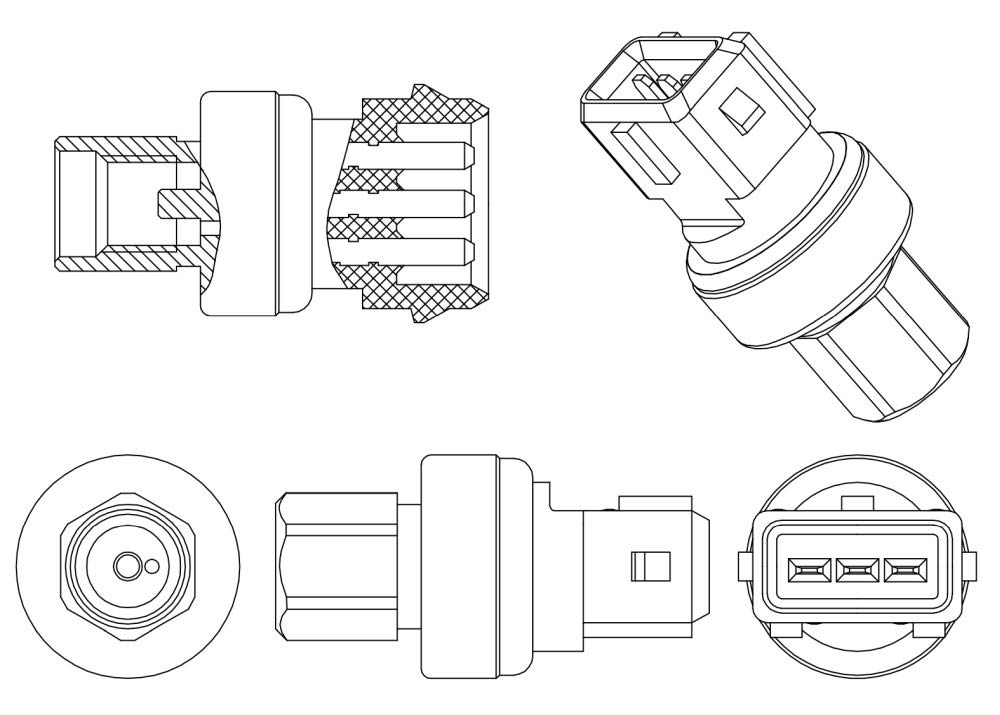 MAHLE ASE 14 000P A/C-Sensor BEHR PREMIUM LINE von MAHLE