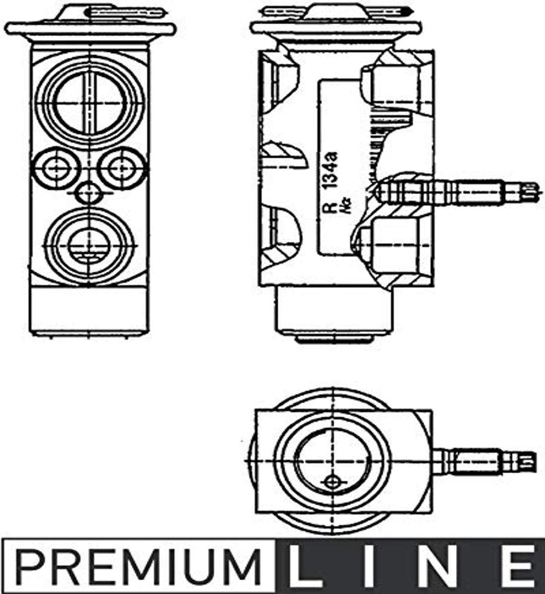 MAHLE AVE 60 000P Expansionsventil Klimaanlage u.a. passend für BMW 5 (E60) von MAHLE