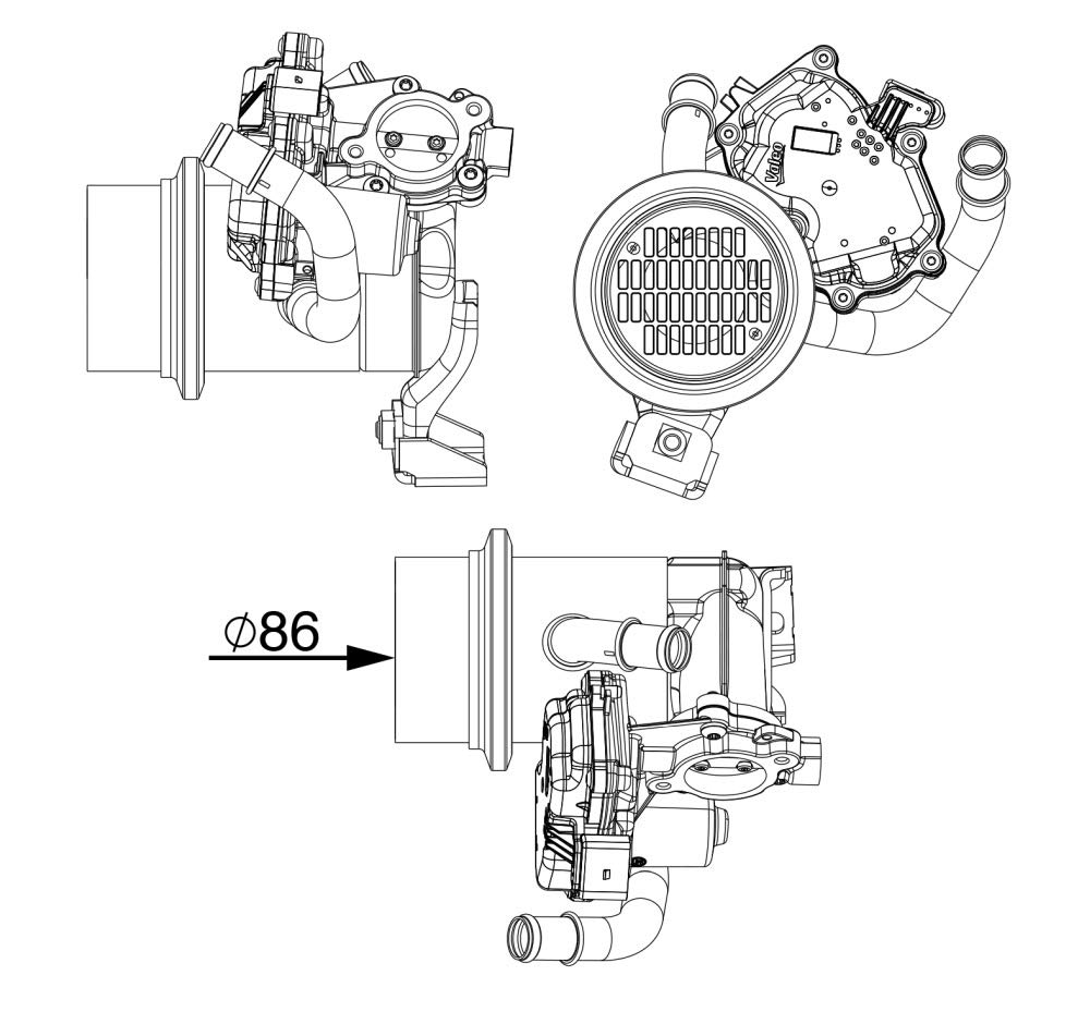 MAHLE CE 18 000P Abgasrückführungs-Kühler (AGR-Kühler) BEHR PREMIUM LINE von MAHLE