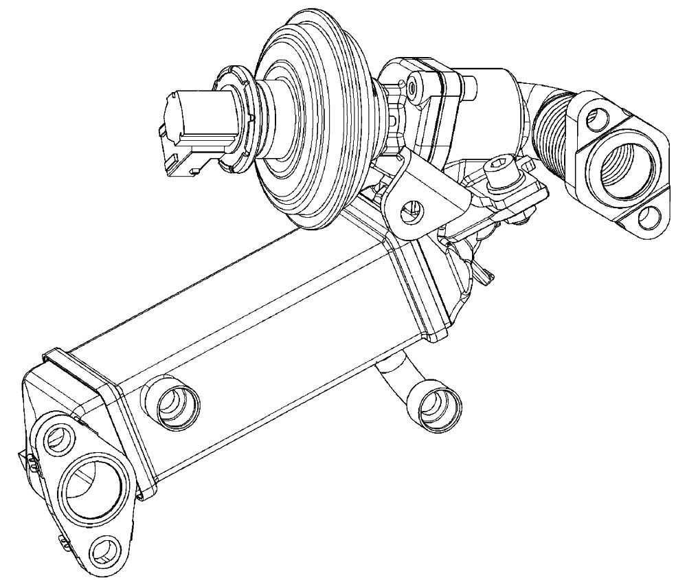 MAHLE CE 9 000P Kühler Abgasrückführung mit AGR-Ventil u.a. passend für BMW 1 (E87) von MAHLE