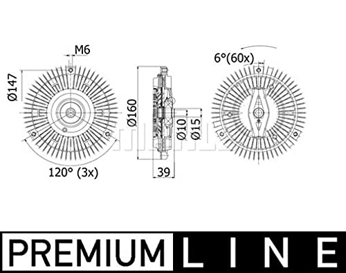 MAHLE CFC 265 000P Lüfterkupplung BEHR PREMIUM LINE von MAHLE