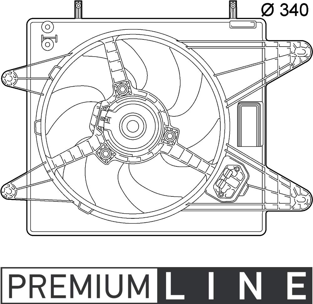 MAHLE CFF 139 000P Kühlmittelkühler-/Kondensator-Lüfter BEHR PREMIUM LINE von MAHLE