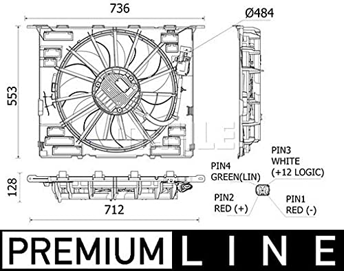 MAHLE CFF 535 000P Kühlmittelkühler-/Kondensator-Lüfter BEHR PREMIUM LINE von MAHLE