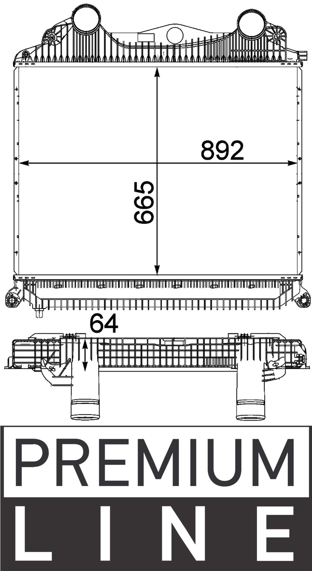 MAHLE CI 123 000P Ladeluftkühler BEHR PREMIUM LINE von MAHLE