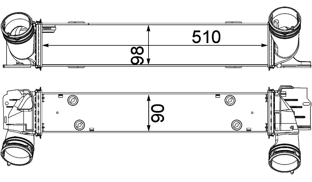 MAHLE CI 146 000P Ladeluftkühler u.a. passend für BMW 1 (E87) von MAHLE