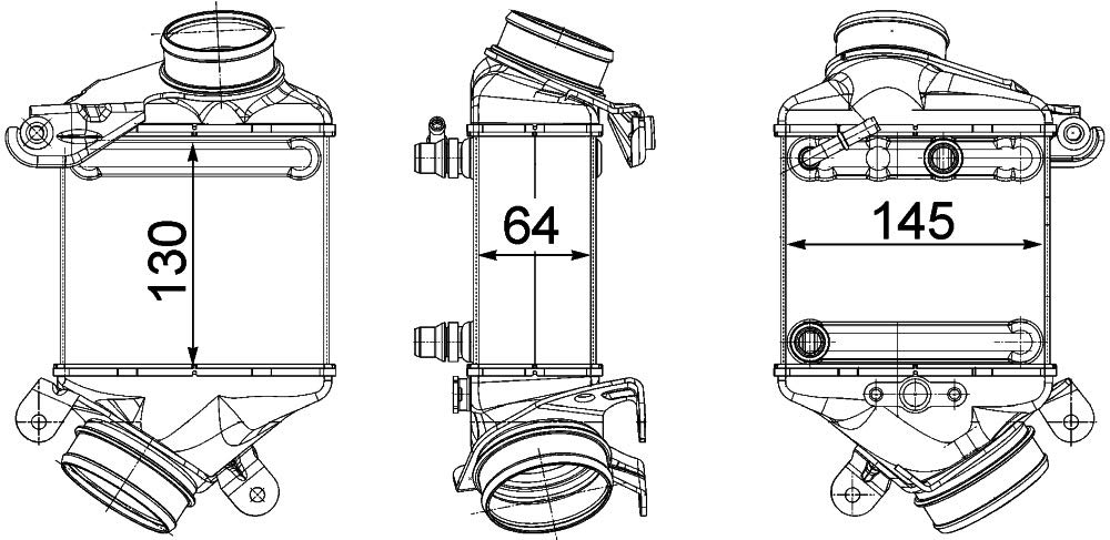 MAHLE CI 187 000P Ladeluftkühler rechts u.a. passend für BMW 7 (F01/ F02/ F03/ F04) von MAHLE