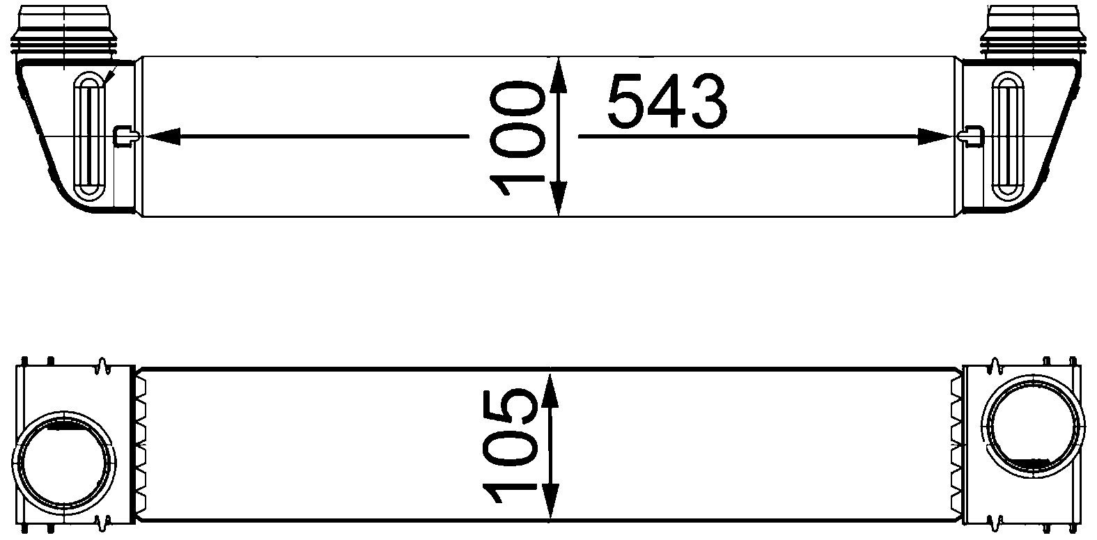 MAHLE CI 189 000S Ladeluftkühler BEHR von MAHLE