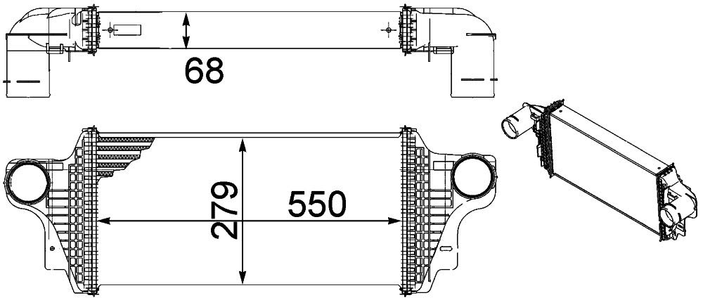 MAHLE CI 239 000P Ladeluftkühler BEHR PREMIUM LINE von MAHLE