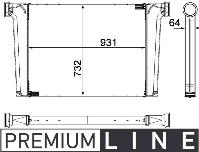 MAHLE CI 241 000P Ladeluftkühler BEHR PREMIUM LINE von MAHLE