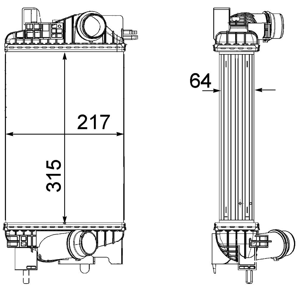 MAHLE CI 262 000P Ladeluftkühler BEHR PREMIUM LINE von MAHLE