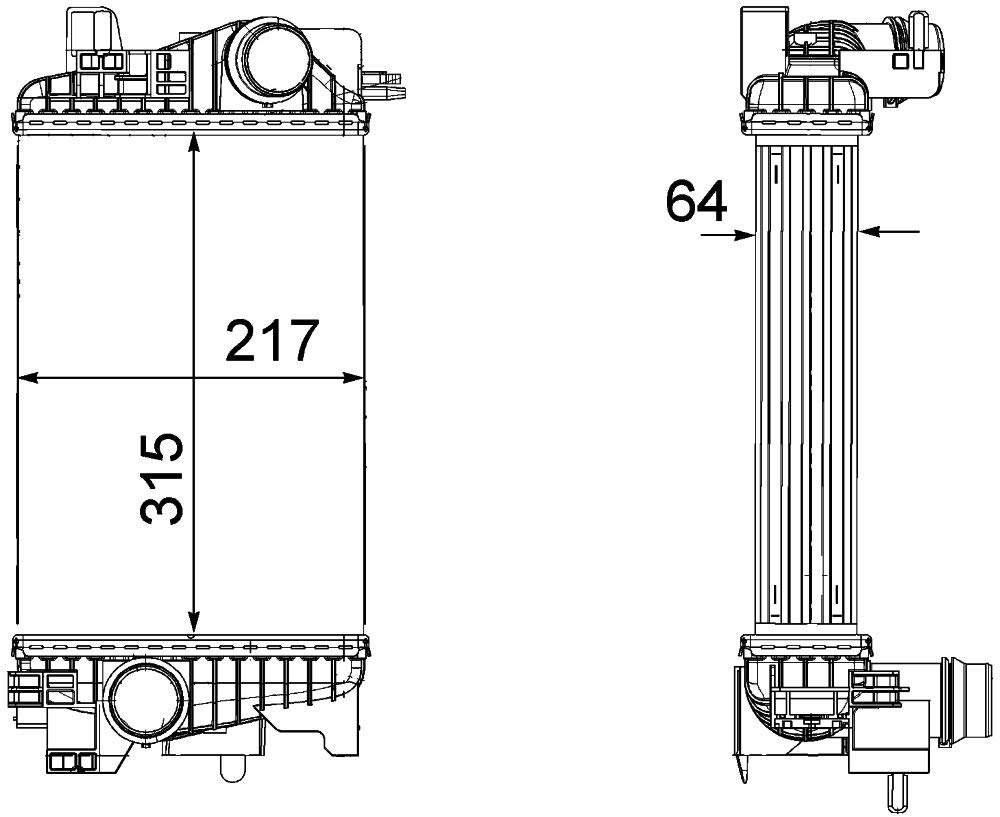 MAHLE CI 263 000P Ladeluftkühler BEHR PREMIUM LINE von MAHLE