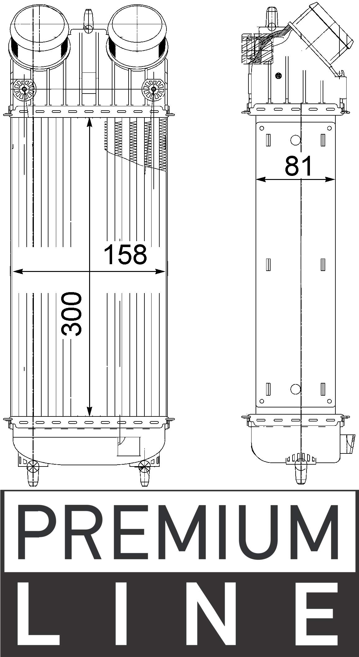 MAHLE CI 265 000P Ladeluftkühler BEHR PREMIUM LINE von MAHLE