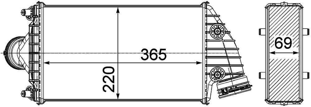 MAHLE CI 379 000P Ladeluftkühler BEHR PREMIUM LINE von MAHLE