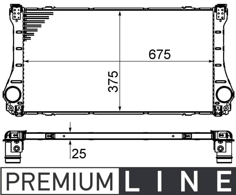 MAHLE CI 462 000P Ladeluftkühler BEHR PREMIUM LINE von MAHLE