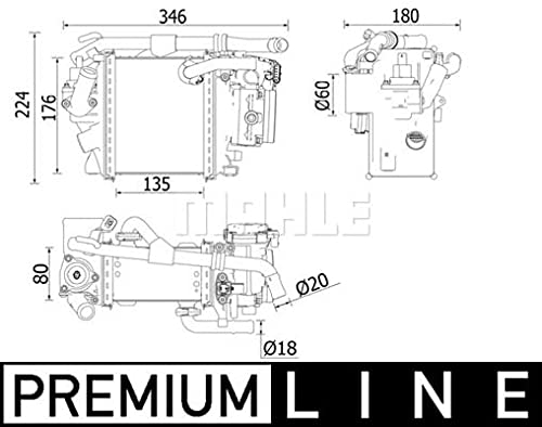 MAHLE CI 540 000P Ladeluftkühler BEHR PREMIUM LINE von MAHLE