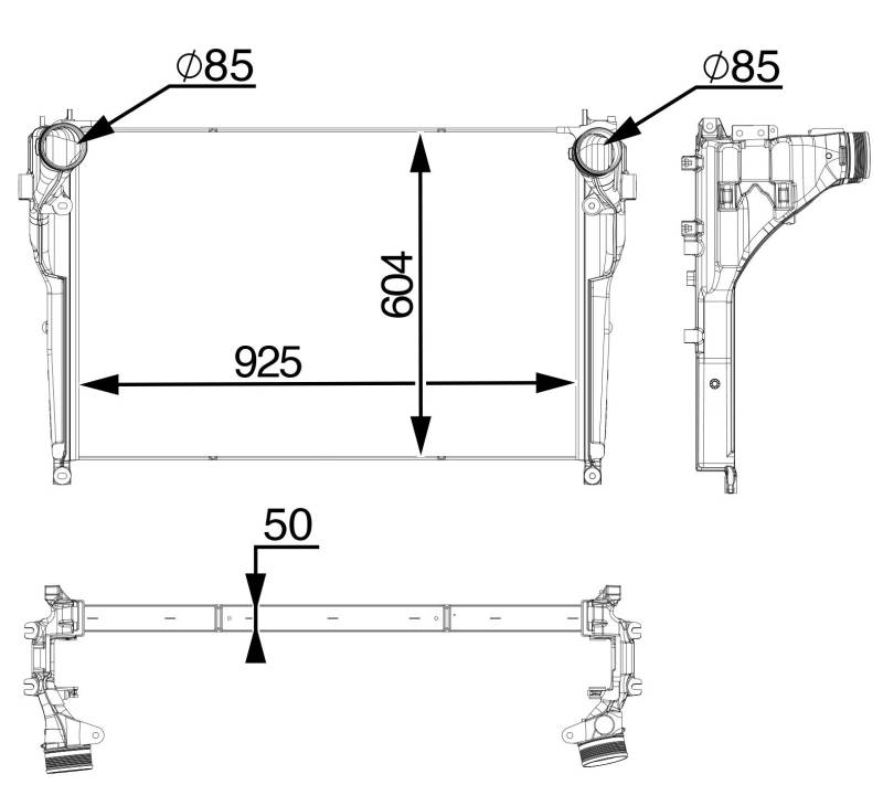 MAHLE CI 556 000P Ladeluftkühler BEHR PREMIUM LINE von MAHLE