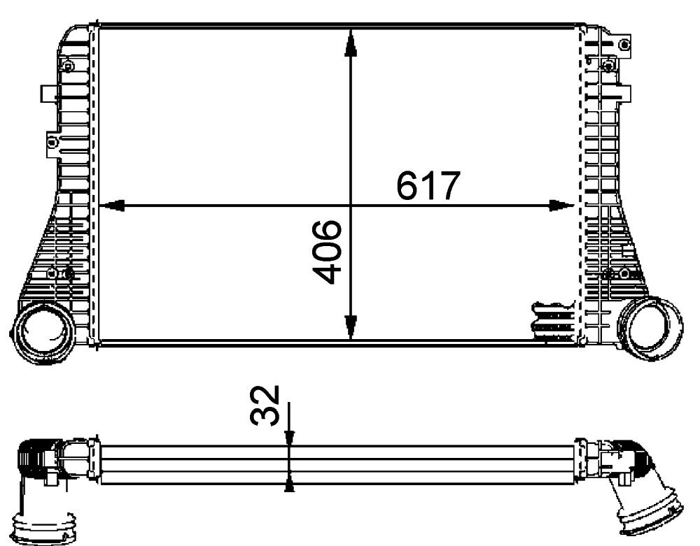 MAHLE CI 83 000P Ladeluftkühler BEHR PREMIUM LINE von MAHLE