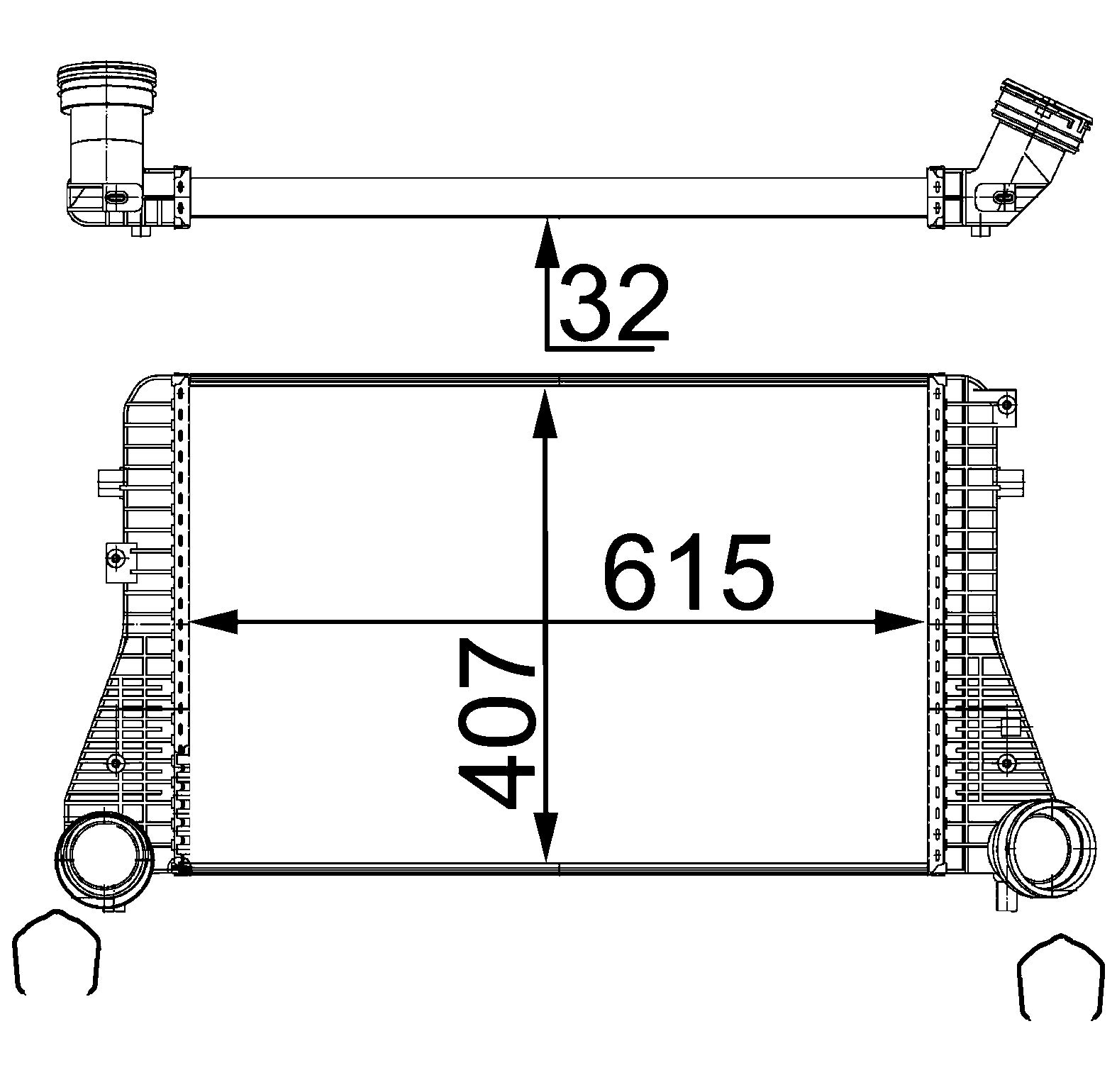 MAHLE CI 83 000S Ladeluftkühler BEHR von MAHLE