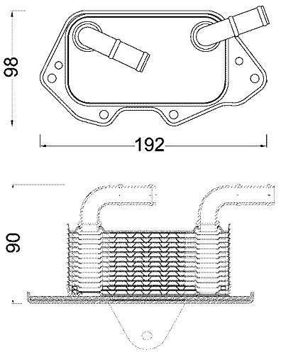 MAHLE CLC 186 000S Ölkühler Motoröl u.a. passend für A6 C6 (4F2) von MAHLE