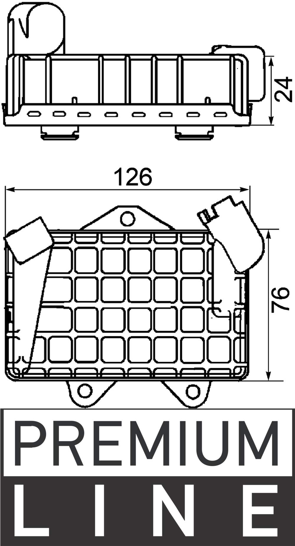 MAHLE CLC 34 000P Ölkühler Motoröl u.a. passend für MERCEDES E-KLASSE (W210) von MAHLE