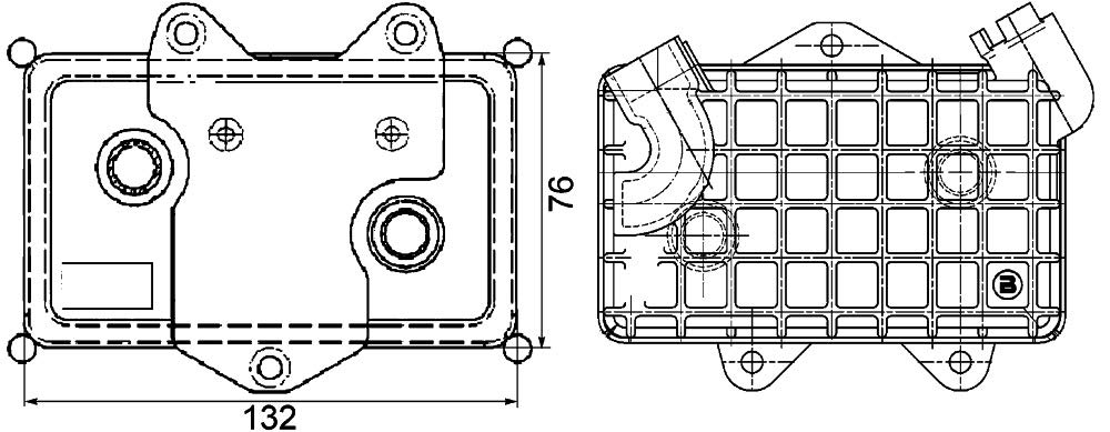 MAHLE CLC 36 000P Ölkühler Motoröl u.a. passend für MERCEDES VARIO Pritsche/Fahrgestell von MAHLE