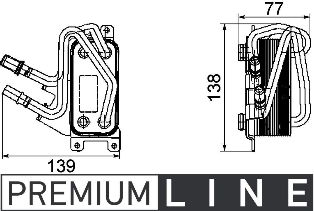 MAHLE CLC 67 000P Ölkühler Motoröl u.a. passend für BMW 7 (E65/ E66/ E67) von MAHLE