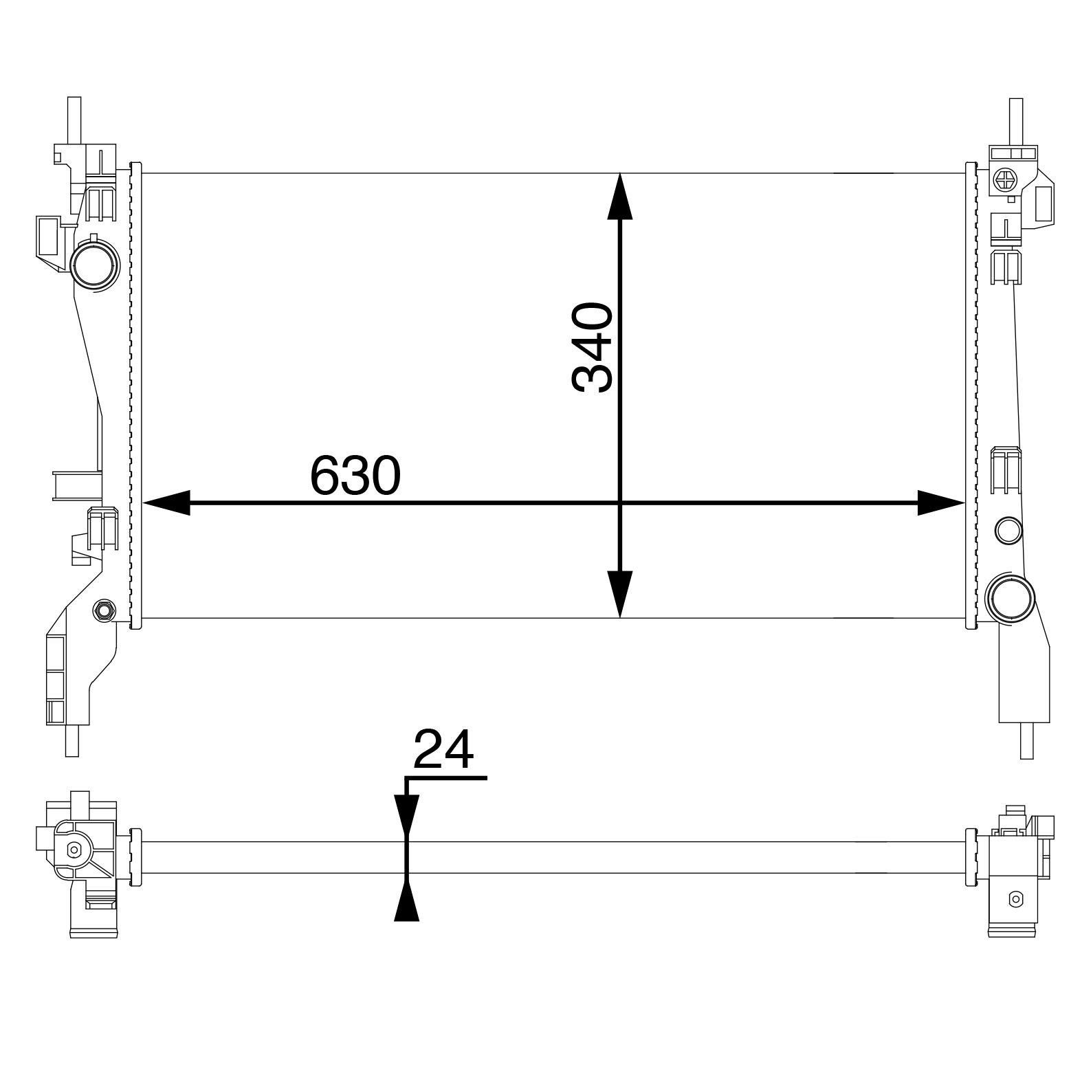 MAHLE CR 1122 000S Kühlmittelkühler BEHR von MAHLE