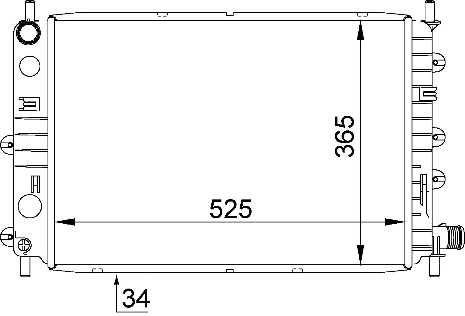 MAHLE CR 1142 000S Kühlmittelkühler BEHR von MAHLE