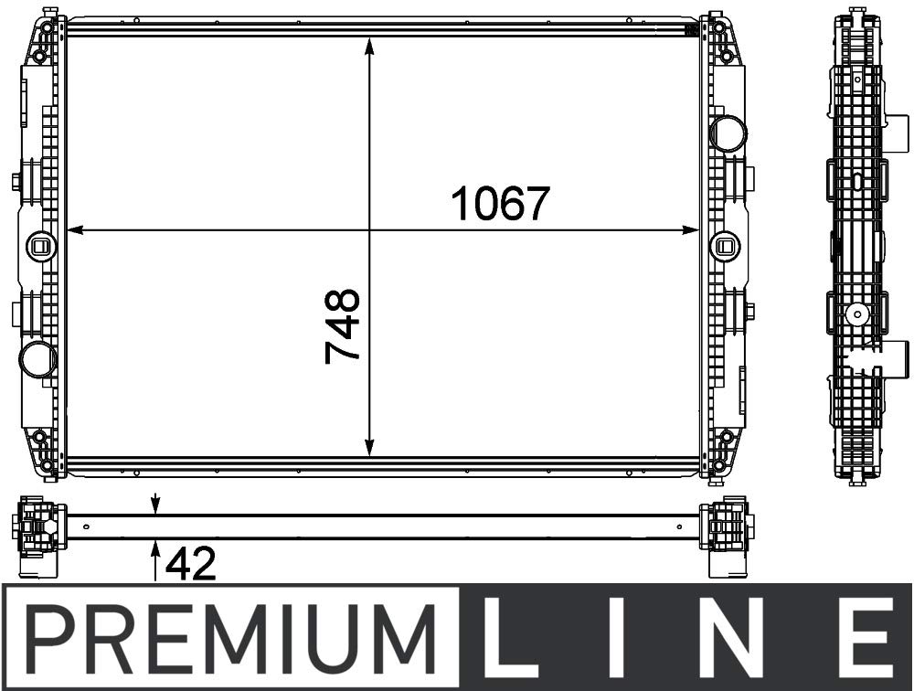 MAHLE CR 1151 000P Kühlmittelkühler BEHR PREMIUM LINE von MAHLE