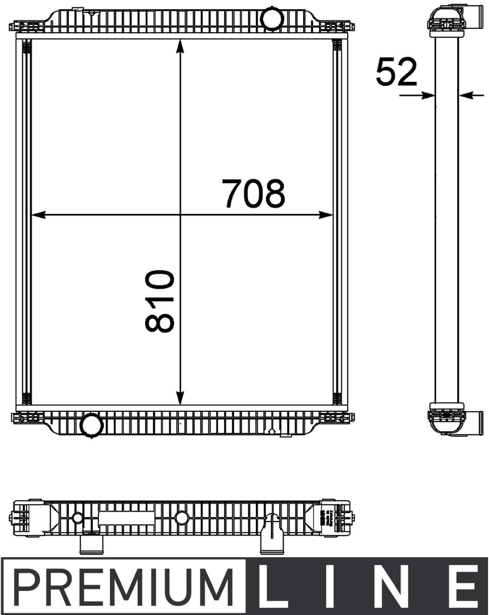 MAHLE CR 1153 000P Kühlmittelkühler BEHR PREMIUM LINE von MAHLE