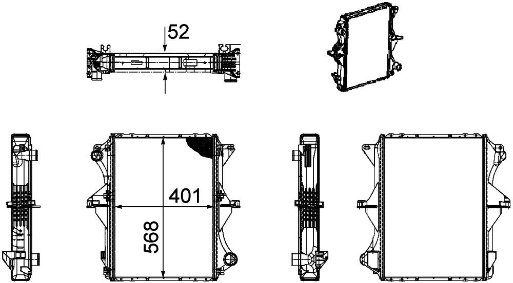 MAHLE CR 1169 000P Kühlmittelkühler BEHR PREMIUM LINE von MAHLE