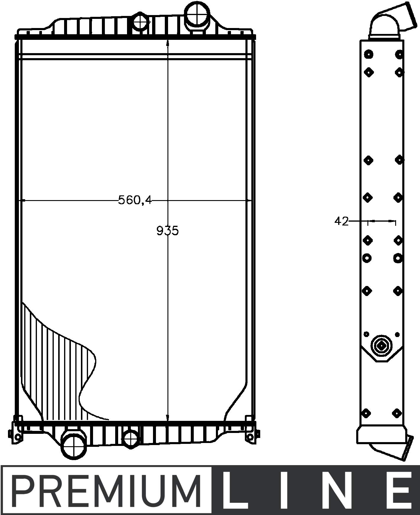 MAHLE CR 1227 000P Kühlmittelkühler BEHR PREMIUM LINE von MAHLE