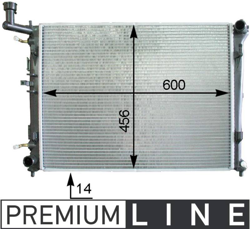 MAHLE CR 1337 000P Kühlmittelkühler BEHR PREMIUM LINE von MAHLE