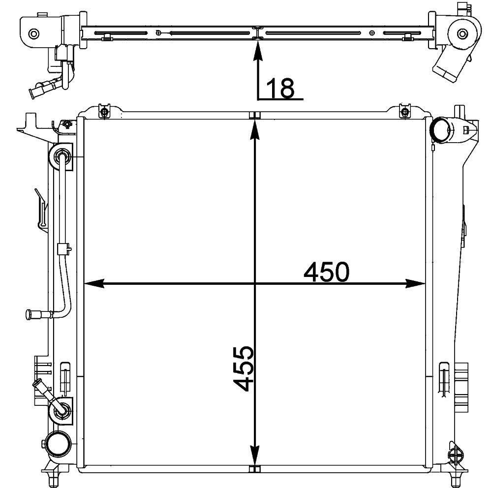 MAHLE CR 1404 000P Kühlmittelkühler PREMIUM LINE von MAHLE