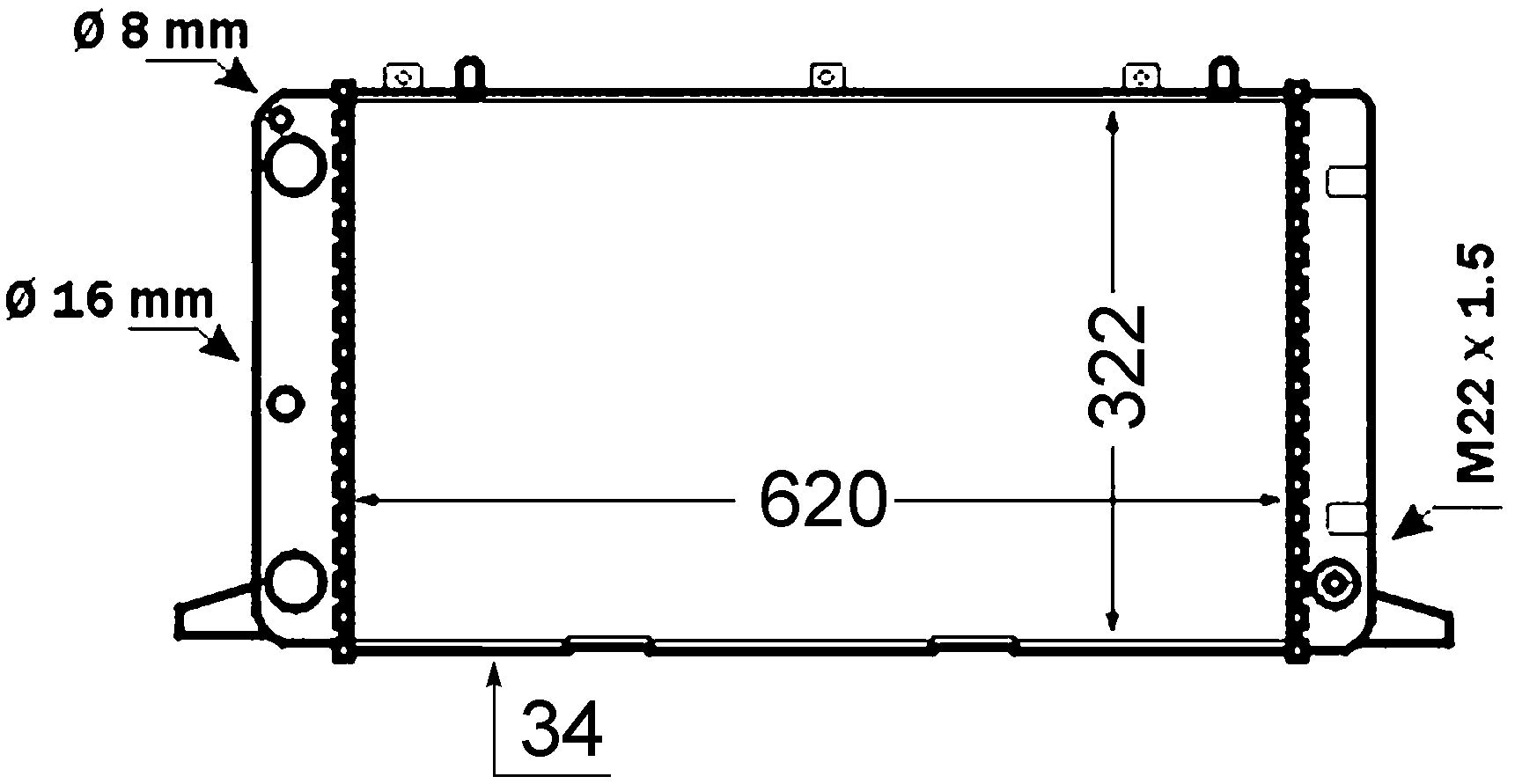 MAHLE CR 1415 000S Kühler Motorkühlung u.a. passend für 80 B4 Stufenheck (8C2) von MAHLE