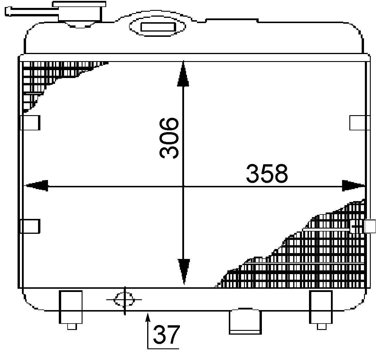 MAHLE CR 145 000S Kühlmittelkühler BEHR von MAHLE