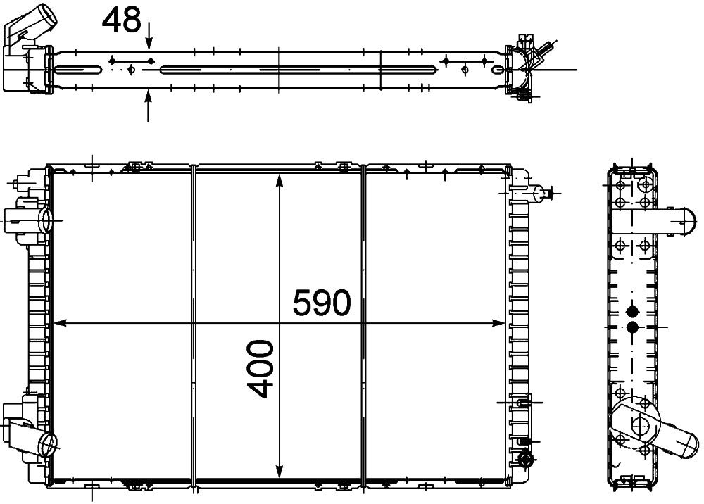 MAHLE CR 151 000P Kühlmittelkühler BEHR PREMIUM LINE von MAHLE