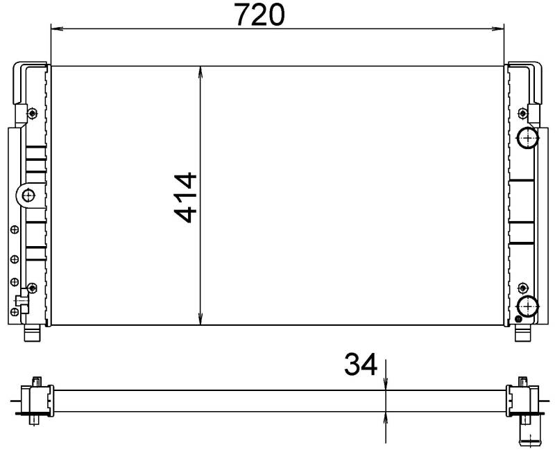 MAHLE CR 1533 000S Kühlmittelkühler BEHR von MAHLE