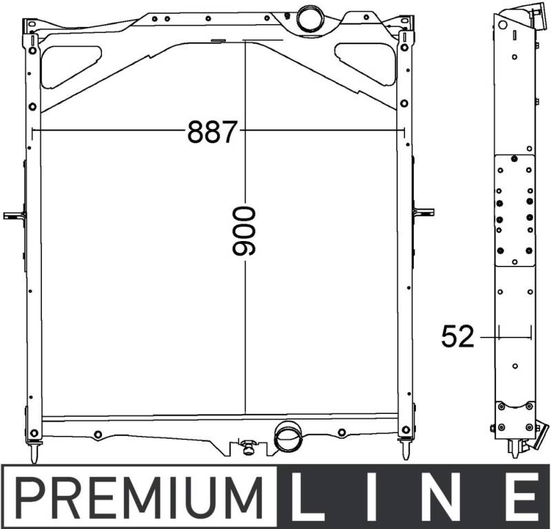 MAHLE CR 1556 000P Kühlmittelkühler BEHR PREMIUM LINE von MAHLE