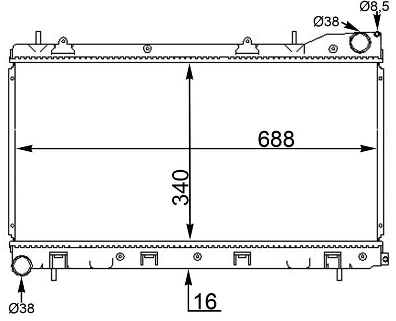 MAHLE CR 1566 000S Kühler Motorkühlung u.a. passend für IMPREZA Stufenheck (GC) von MAHLE