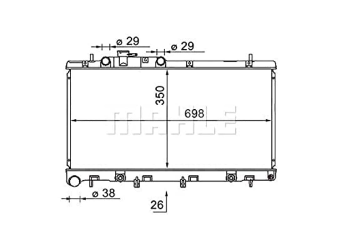 MAHLE CR 1580 000S Kühlmittelkühler BEHR von MAHLE