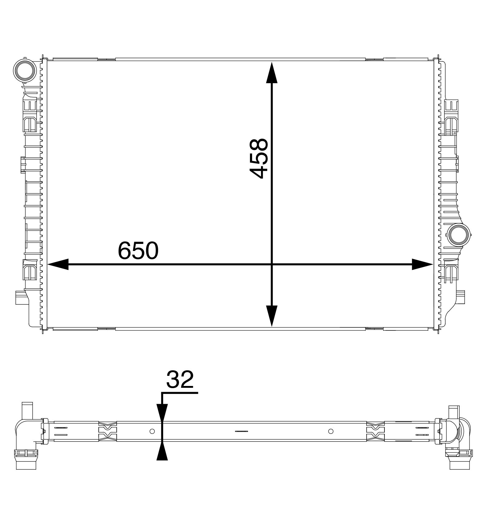 MAHLE CR 1593 000S Kühlmittelkühler BEHR von MAHLE