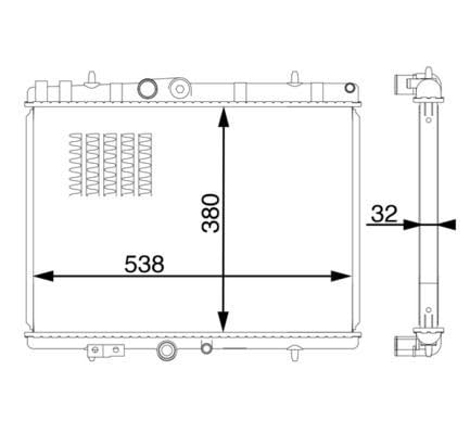 MAHLE CR 1597 000S Kühlmittelkühler BEHR von MAHLE